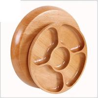 High-End Fabriek Direct Rond Elegant Fruit Dienblad Noot Snoepdoos Gedroogd Fruit Snackbak Voor Woonkamer Borden & Borden Met Standaard
