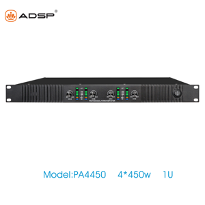 Professional <strong>Class</strong> D 1U Power Amplifier 4x450W <strong>Output</strong> 20Hz-20kHz Frequency Response CE Certified 8ohm Impedance Metal Shell - Product Image 4