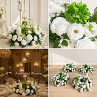 Boule de fleurs artificielles pour centre de table, décoration de mariage, réception, scène de banquet, toile de fond de fête, fournitures de décoration événementielle