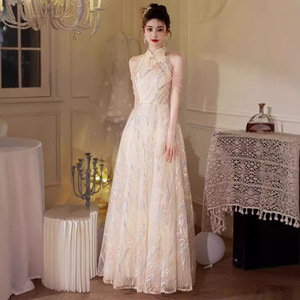 S1740R Nouvelle Robe de Mariée 2025 pour Cérémonie, Modèle Long Princesse, Haute Qualité, Tendance, Robe de Soirée Élégante à la Taille - Product Image 4