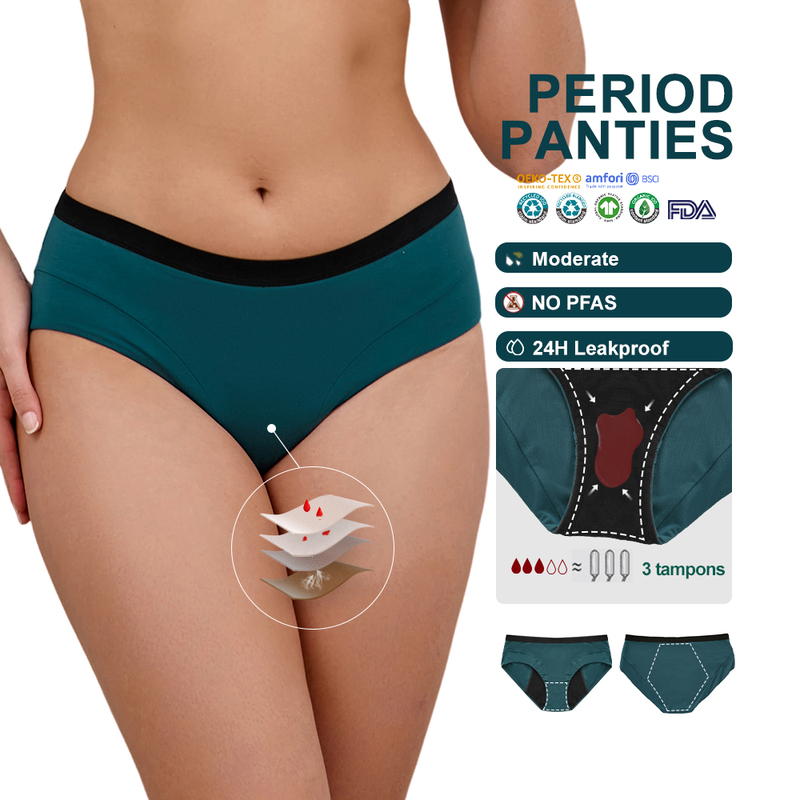 Wholesale Menstrual Underwear 4 Layer Cotton