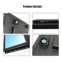 Moniteur tactile extérieur personnalisé de 17 pouces, étanche IP65, 800 nits, PCAP, liaison optique IR, refroidissement intelligent, protection UV