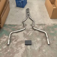 Sistem Knalpot Baja Tahan Karat Downpipe Mercedes Benz E550 W212 M273 Ketebalan 1.5mm Hasil Akhir Brushed/Polished