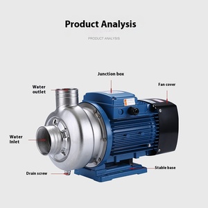 Suou DWK thép không gỉ ly tâm Máy bơm nước áp suất thấp máy rửa chén nước thải bơm-Mô hình dwk037 - Product Image 3