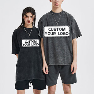 Bán Buôn Thoải Mái 100% Tinh Khiế<span class=keywords><strong>t</strong></span> Cotton Dệ<span class=keywords><strong>t</strong></span> Kim Cổ Điển <span class=keywords><strong>T</strong></span>-Shirts Quá Khổ Aid-<span class=keywords><strong>R</strong></span>ửa <span class=keywords><strong>R</strong></span>ửa <span class=keywords><strong>T</strong></span>ùy Chỉnh Lụa Màn Hình In Ấn Logo - Product Image 3