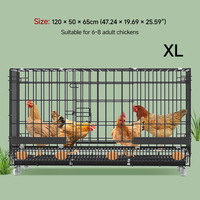 Prix d'usine Grande cage à poulets d'élevage, collecte automatique des œufs, anti-picage, anti-écrasement, poulailler métallique pliable