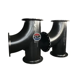 JSP ISO2531/EN545/EN598 Ductile Iron Pipe Fittings Ductile Iron All flange 45 Degree Angle Branch Tee Bend