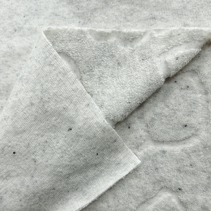 75% Coton 25% Polyester Tissu Jacquard Terry Uni 300gsm Antistatique Respirant Évacuation de l'humidité Peignoirs de bain Pantalons de plage Chaud - Product Image 5