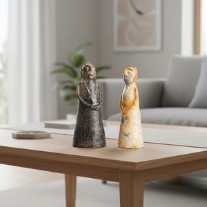 ตุ๊กตาเซรามิกงานฝีมือ ขนาด 40-45 ซม. วาดลายด้วยมือ ศิลปะพื้นบ้าน สำหรับตกแต่งบ้าน ของที่ระลึกวันหยุด ของขวัญ และของสะสม - Product Image 1