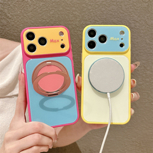 Funda para iPhone 18 17 con diseño de contraste colorido de verano 2 en 1, refrigeración, protección de lente y soporte giratorio 360°, ¡el artículo más vendido! - Product Image 2