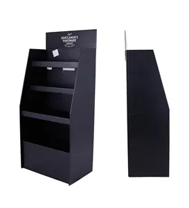 Promotion POS Carpet Store Headband Wallpaper Display Stand Hanging Rug Cardboard Display Rack