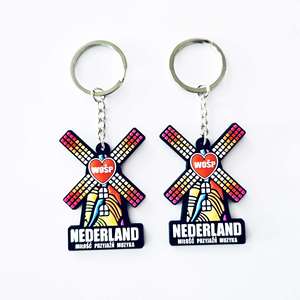 ห่วงเกี่ยวนิรภัยโลหะ PVC แบบนิ่มยางซิลิโคน3D 2D พวงกุญแจโลโก้ออกแบบได้ตามต้องการ - Product Image 4