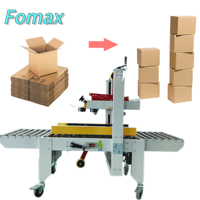 Machine combinée semi-automatique électrique pour l'emballage de boîtes en carton ondulé, matériaux en papier, y compris le cerclage de boîtes et les boissons