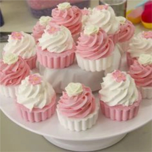 Bombe da Bagno OEM Private Label all'Ingrosso a Forma di Dessert Cupcake, Bombe da Bagno a Sorpresa con Diverse Fragranze - Product Image 1