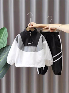 <span class=keywords><strong>Traje</strong></span> <span class=keywords><strong>de</strong></span> Primavera y Otoño para Niños, Estilo Occidental, Dos Piezas, Ropa para Bebés con Estampado <span class=keywords><strong>de</strong></span> Letras - Product Image 3