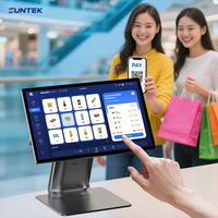 Caisse enregistreuse numérique de point de vente de bureau de 15,6 pouces SUNTEK SC1 certifiée GMS, écran tactile Android 14, processeur puissant