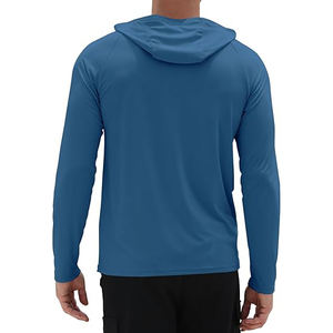 เสื้อตกปลากันน้ำพิมพ์ซับลิเมชันสำหรับผู้ชายผ้าใยไผ่แห้งเร็ว UPF 50 + ป้องกันแสงแดดระบายอากาศกันยูวี - Product Image 2