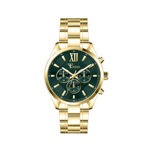 Reloj de cuarzo de metal de 44 mm para hombre, estilo informal de negocios, apto para múltiples ocasiones, ancho de correa de 22 mm, acabado de metal pulido. - Product Image 3