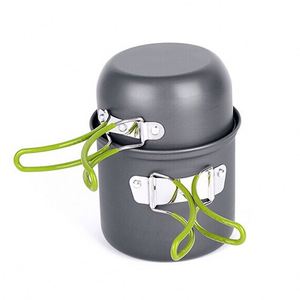 <span class=keywords><strong>Set</strong></span> di pentole da campeggio per escursionismo all'aperto 1-2 persone stoviglie da cucina portatili pentole da Picnic ciotole con stoviglie - Product Image 2