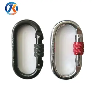 Alloy Steel O Shape Screw-locking Hanging Rock Climbing Carabiner