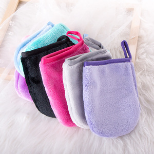 Tampons démaquillants réutilisables personnalisés pour le visage, les yeux et les lèvres, en microfibre douce, pour le nettoyage du visage, lavage du visage pour les soins quotidiens de la peau - Product Image 4
