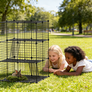 Taşınabilir Hafif Kullanışlı ABS Plastik Kilitlenebilir Kapı Kolay Taşınabilir Seyahat Araba Kullanımı Kompakt Katlanabilir Evcil Hayvan Kafesi - Product Image 1