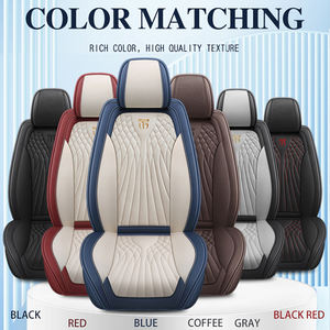 Housse de siège de voiture en cuir Nappa 5D universelle, imperméable, raisonnable, pour cinq places, toutes saisons, fantaisie - Product Image 6