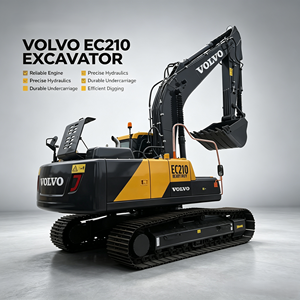 รถขุดตีนตะขาบมือสอง VOLVO EC210 EC240 พร้อมใช้งานสำหรับงานก่อสร้างและงานดินดิบ คุณภาพสูง ราคาประหยัด - Product Image 1