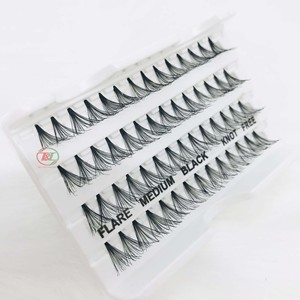 Pelo sintético de alta calidad hecho en Vietnam, volumen completo, pestañas individuales acampanadas, sin nudos en racimo, pestañas 10D 14D 20D 24D CC - Product Image 1