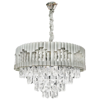 Magnifique lustre en cristal doré pour hôtel, luminaires suspendus de luxe, lampe à suspension en cristal