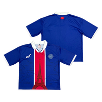 Großhandel 100% Polyester Fußballtrikot Jugend Streetwear Sport Training Individuelles Fußballtrikot Vintage Herren Fußball-Poloshirt
