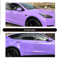 Film de protection pour carrosserie de véhicule Vimo Automotive PET Crystal Lavender Purple Wrap, installation extensible, rouleau, garantie de 2 ans