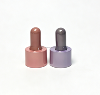 Pipette compte-gouttes en plastique de 1 ml pour huiles essentielles avec bouchon à vis, embout droit et tête en TPU pour pots