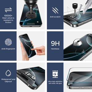 Miếng dán cường lực kính cường độ cao <span class=keywords><strong>3D</strong></span> HD chất lượng cao, độ cứng siêu cao, dành cho điện thoại di động iPhone 14, 15, Pro, Pro Max, bán buôn từ nhà máy. - Product Image 4