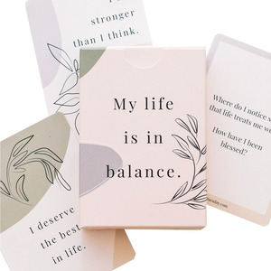 Mazzo <span class=keywords><strong>di</strong></span> <span class=keywords><strong>carte</strong></span> <span class=keywords><strong>di</strong></span> affermazione ispirato positivo con stampa personalizzata - Product Image 6