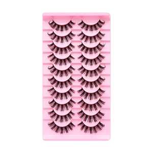 <span class=keywords><strong>Faux</strong></span> <span class=keywords><strong>cils</strong></span> en bande complète à ondulation profonde, marque privée, vente en gros à prix d'usine, avec bande en coton plastique - Product Image 2