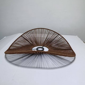 <span class=keywords><strong>Paralume</strong></span> in Paglia Naturale Intrecciato a Mano Accessori per Illuminazione <span class=keywords><strong>Paralume</strong></span> Pendente per Illuminazione Interna Decorazione Casa - Product Image 3