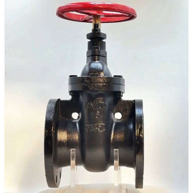 Corrosion-Resistant Copper Stem Ductile Iron Manual Gate Valve for Water District Heating Medium Temperature 2in-8in Port Size