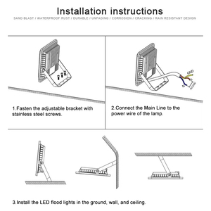 Projecteur LED en aluminium moulé sous pression réglable, étanche IP65, haute luminosité pour la sécurité extérieure - Product Image 5