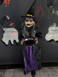 DAMAI di Halloween strega governante fantasma <span class=keywords><strong>casa</strong></span> stregata Bar chiede soldi fantasma sensore di controllo vocale gli occhi brillano fantasma spaventoso - Product Image 2