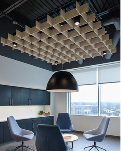 Panneaux acoustiques suspendus en PET légers et modernes pour plafond et mur, réduction du bruit de 90 %, pour salon et chambre à coucher - Product Image 2