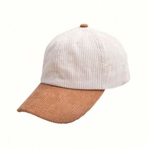 Nueva Gorra de Béisbol de Seis Paneles de Pana Bicolor con Hebilla Metálica y Bordado 3D, la Más Vendida, para Adultos Unisex - Product Image 6