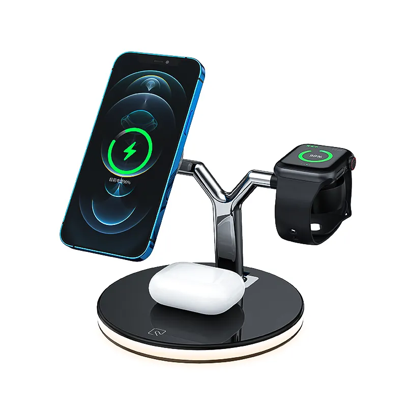 2021最新の3IN1磁気ワイヤレス急速充電器iPhone12用すべてのApple製品iWatch用Airpods用