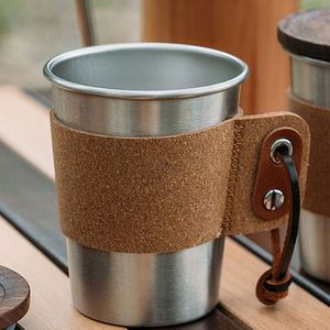 ปลอกหุ้มแก้วกาแฟแบบปรับได้ ทำจากหนัง PU สำหรับเครื่องดื่มร้อน เหมาะสำหรับเป็นของขวัญ - Product Image 5
