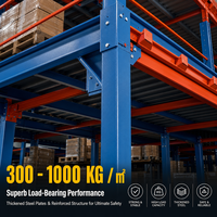 Système de rayonnage de mezzanine en acier robuste certifié CE pour entrepôt, solution de stockage de marchandises industrielles