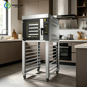 Four à convection électrique commercial 4 plateaux avec ventilateur, four grille-pain à convection à porte française, rôtissoire - Product Image 2