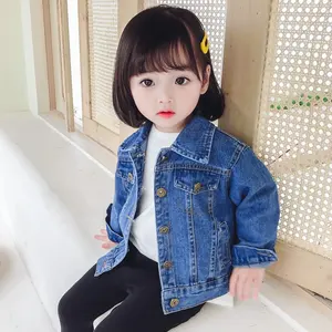 Bé Gái Áo Khoác Denim Trẻ Em Thương Hiệu Áo Khoác Quần Áo Bé Áo Khoác Ngoài Trẻ Em Thời Trang Cardigan Chàng Trai Áo Giản Dị