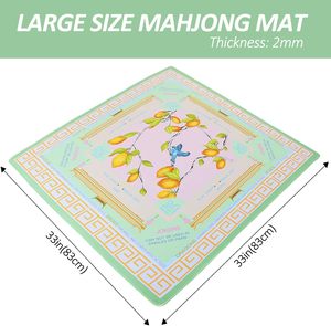 Tapis de jeu de Mahjong imprimé Jongyance (33x33) antidérapant et insonorisant pour jeux de société Mahjong et dominos - Product Image 2