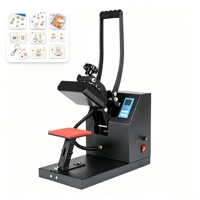 Presse à transfert thermique manuelle à plat 15*15cm, nouvelle, facile à utiliser, pour l'impression d'étiquettes sur t-shirts, vêtements et logos.