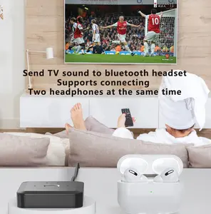 Qualcomm 5.2 QCC <span class=keywords><strong>APTX</strong></span> LL <span class=keywords><strong>HD</strong></span> émetteur 1 à 2 appareils AUX faible latence pour TV 2 en 1 émetteur et récepteur audio <span class=keywords><strong>Bluetooth</strong></span> - Product Image 4